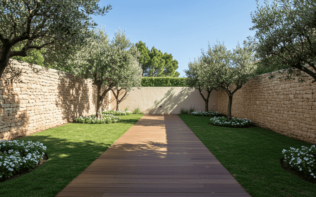 Aménagement extérieur et terrasse en bois à Hyères : projet complet