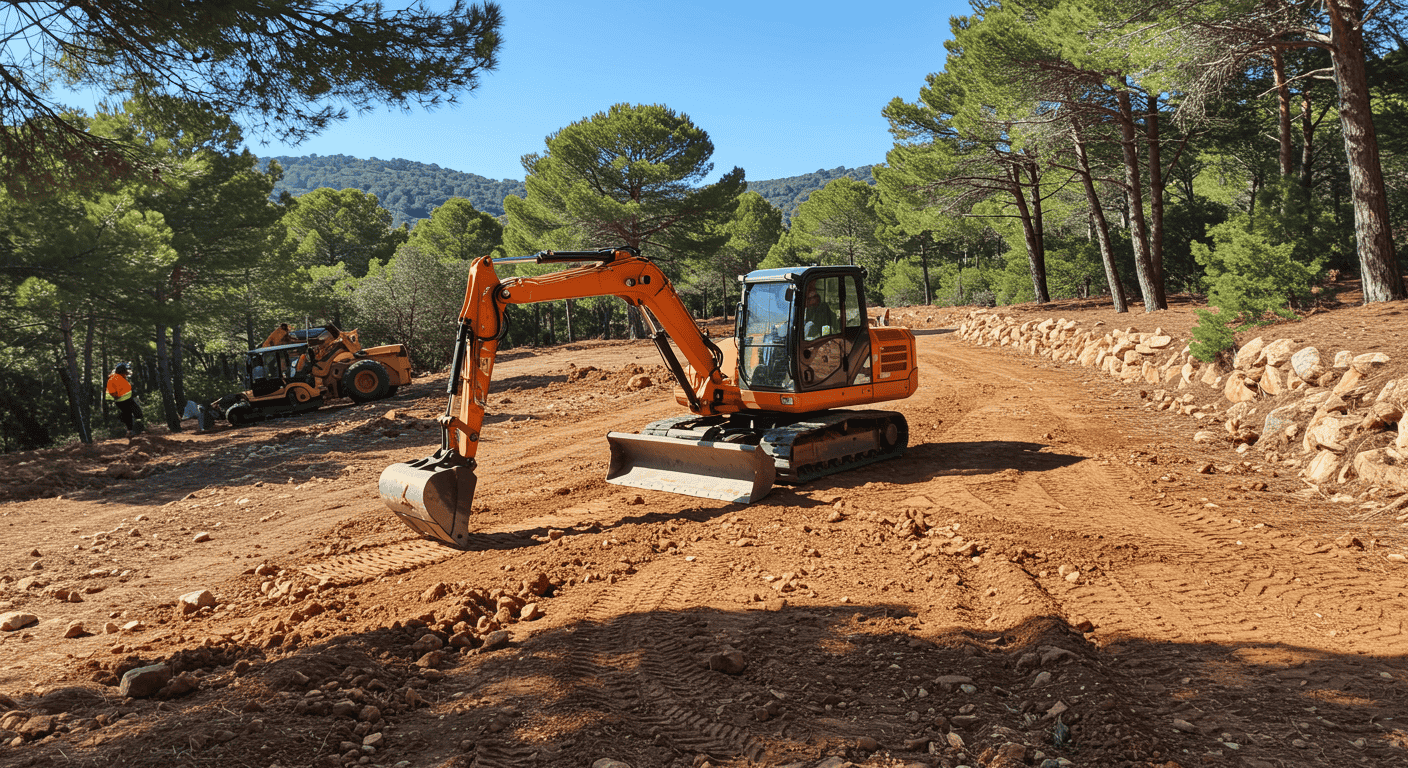 Aménagement extérieur sur mesure dans le Var – terrassement
